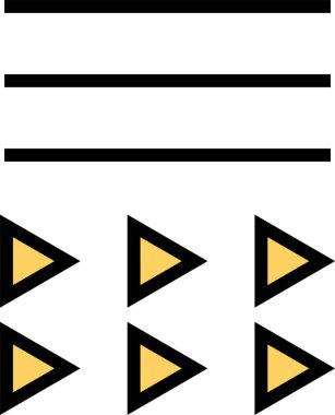 üçgenler soyut işaret vektör çizimi