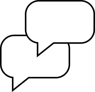 sohbet simgesi vektör illüstrasyonu