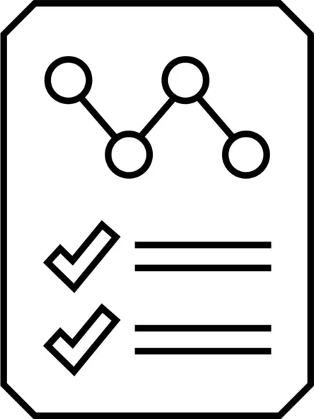 비즈니스 보고서 보고서 아이콘 일러스트 — 스톡 벡터