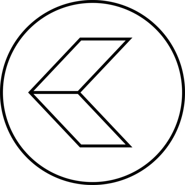 Pfeil Symbol Der Benutzeroberfläche Vektorillustration — Stockvektor