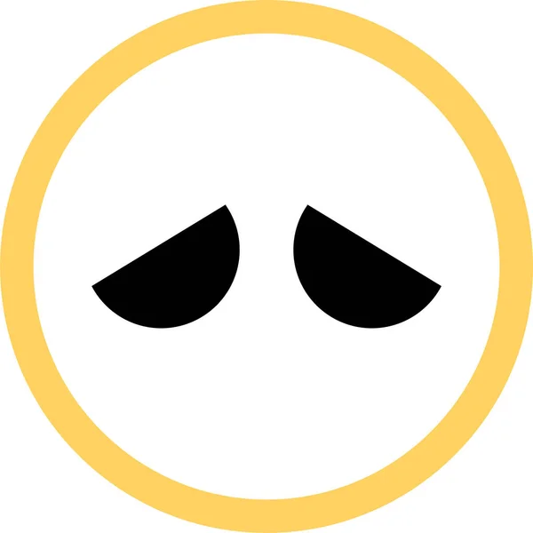 Ícone Emoticon Facial Ilustração Vetorial — Vetor de Stock