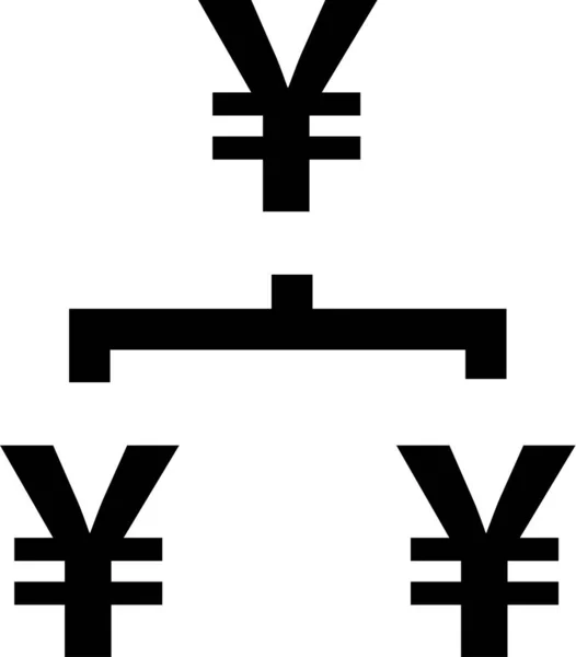 Yen Symbol Vektor Illustration — Stockvektor