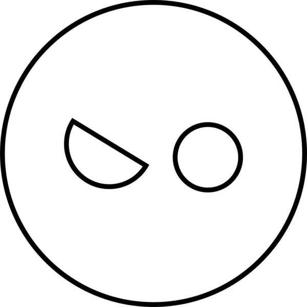 Gesicht Emoticon Symbol Vektorillustration — Stockvektor