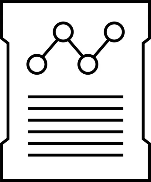 Bedrijfsverslag Icoon Financieel Verslag Vectorillustratie — Stockvector