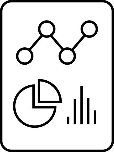 Geschäftsbericht Finanzbericht Symbol Vektorillustration — Stockvektor