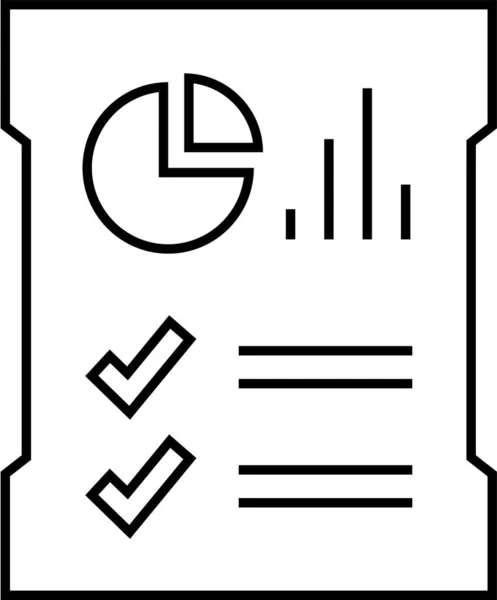 业务报告 财务报告图标 矢量说明 — 图库矢量图片