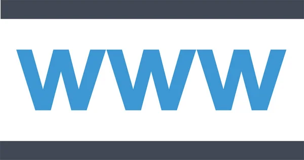 Піктограма Концепції Веб Сайту Www Векторні Ілюстрації — стоковий вектор