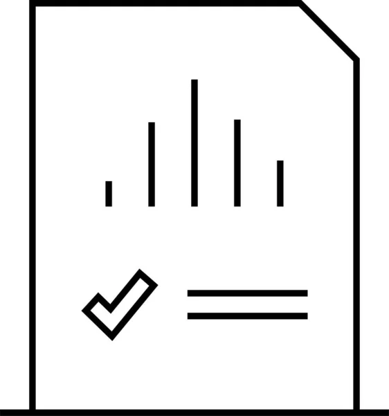 Relazione Finanziaria Icona Della Relazione Finanziaria Illustrazione Vettoriale — Vettoriale Stock