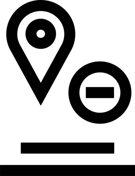 Locatie Icoon Navigatie Icoon Kaartpictogram Vectorafbeelding — Stockvector