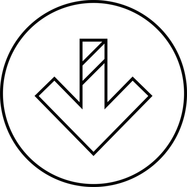 Pfeil Symbol Der Benutzeroberfläche Vektorillustration — Stockvektor