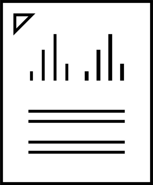 Bedrijfsverslag Icoon Financieel Verslag Vectorillustratie — Stockvector