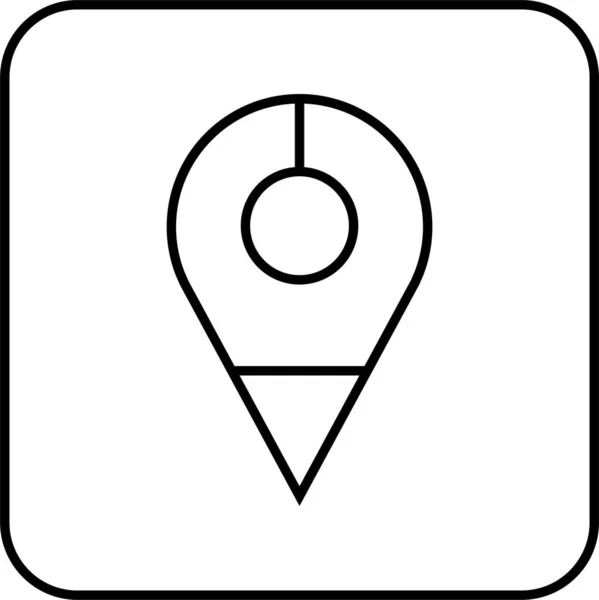 Locatie Icoon Navigatie Icoon Kaartpictogram Vectorafbeelding — Stockvector