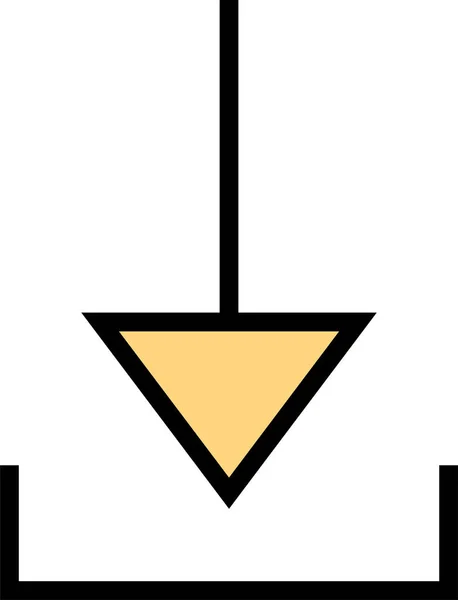 Ikona Šipky Uživatelského Rozhraní Vektorová Ilustrace — Stockový vektor