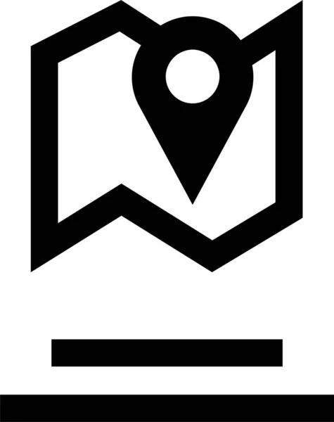 Standort Symbol Navigationssymbol Kartensymbol Vektorillustration — Stockvektor