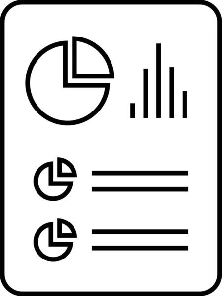 Informe Icono Vector Ilustración — Archivo Imágenes Vectoriales