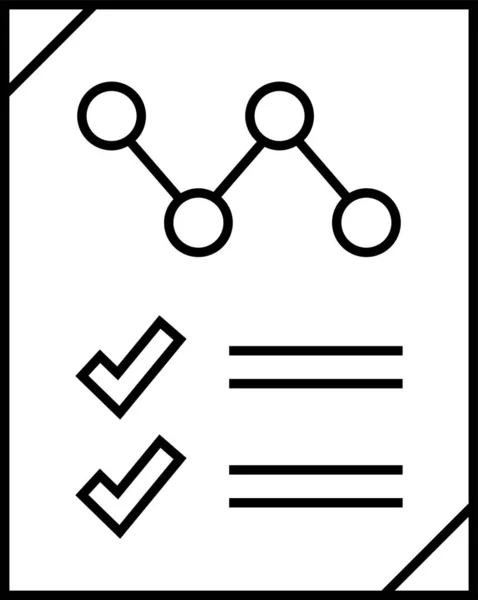 Звіт Піктограма Векторна Ілюстрація — стоковий вектор
