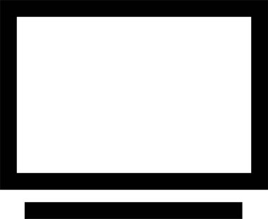 bir televizyonun siyah beyaz fotoğrafı