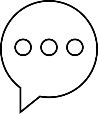 sohbet simgesi vektör illüstrasyonu