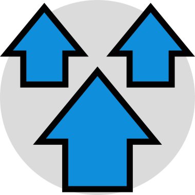 kullanıcı arayüzü ok simgesi, vektör illüstrasyonu