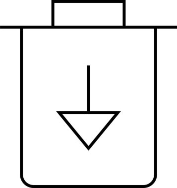 navigasyon simgesi işaret vektör çizimi