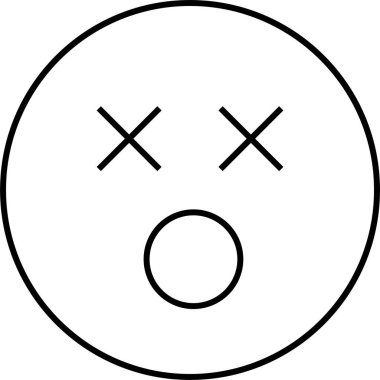 yüz simgesi, vektör illüstrasyonu 