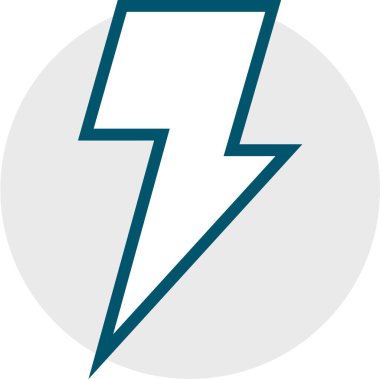 Yıldırım. Web simgesi basit illüstrasyon