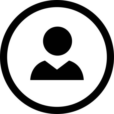 kullanıcı. Web simgesi basit illüstrasyon