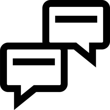 Konuş. Web simgesi basit illüstrasyon