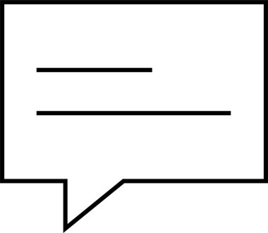 sohbet simgesi vektör illüstrasyonu