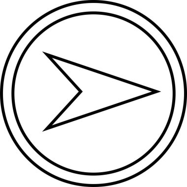 kullanıcı arayüzü ok simgesi, vektör illüstrasyonu