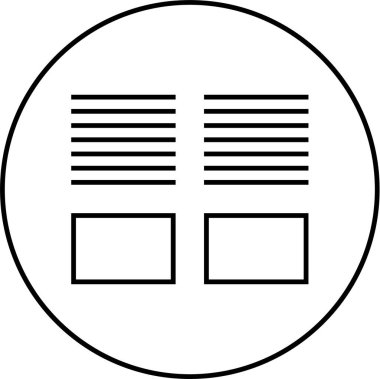 Web arayüzü simgesi, vektör illüstrasyonu