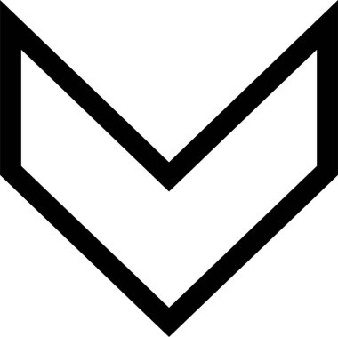 kullanıcı arayüzü indirme ok simgesi, vektör illüstrasyonu