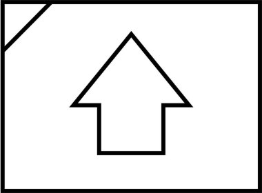 Basit web bilgi simgesi, vektör illüstrasyonu