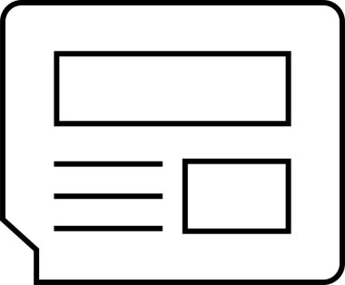 Web arayüzü simgesi, vektör illüstrasyonu