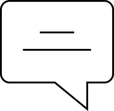 sohbet simgesi vektör illüstrasyonu