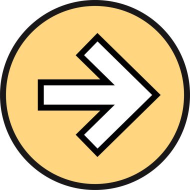 İnternet Web Arrow Simgesi, Vektör İllüstrasyonu