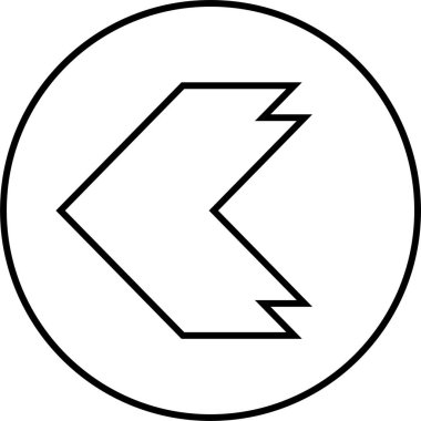 kullanıcı arayüzü ok simgesi, vektör illüstrasyonu