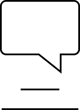 sohbet simgesi vektör illüstrasyonu