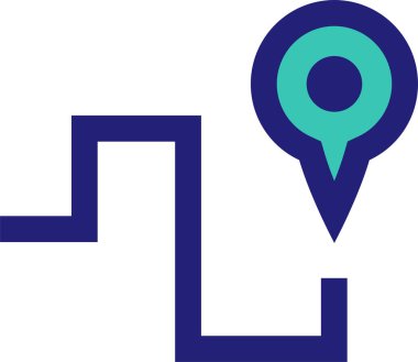 navigasyon simgesi işaret vektör çizimi