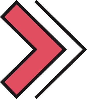 kullanıcı arayüzü ok simgesi, vektör illüstrasyonu