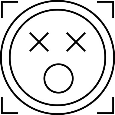 emoji yüz vektör illüstrasyonu