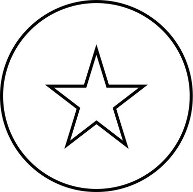 yıldız simgesi, vektör çizimi