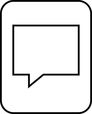 SMS ve Metin konuşma ikonu vektör illüstrasyonu