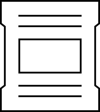 Web arayüzü simgesi, vektör illüstrasyonu