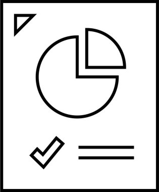 rapor simgesi vektör illüstrasyonu 