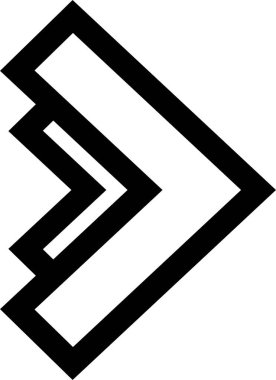 kullanıcı arayüzü ok simgesi, vektör illüstrasyonu