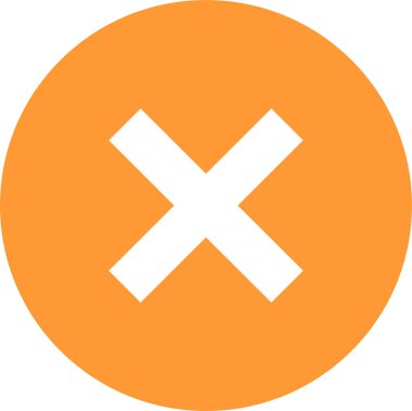 Simge vektör illüstrasyonunu iptal et