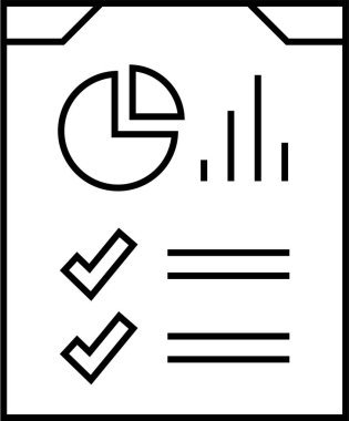 rapor simgesi vektör illüstrasyonu 