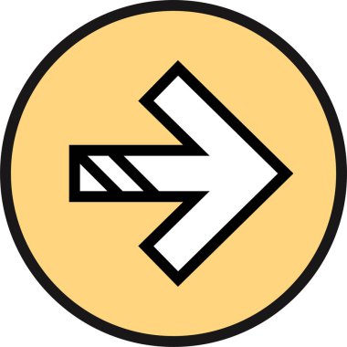 kullanıcı arayüzü ok simgesi, vektör illüstrasyonu