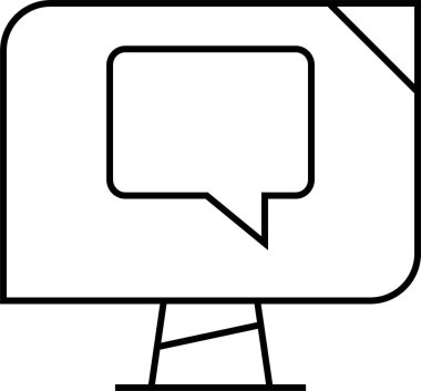 SMS ve Metin konuşma ikonu vektör illüstrasyonu